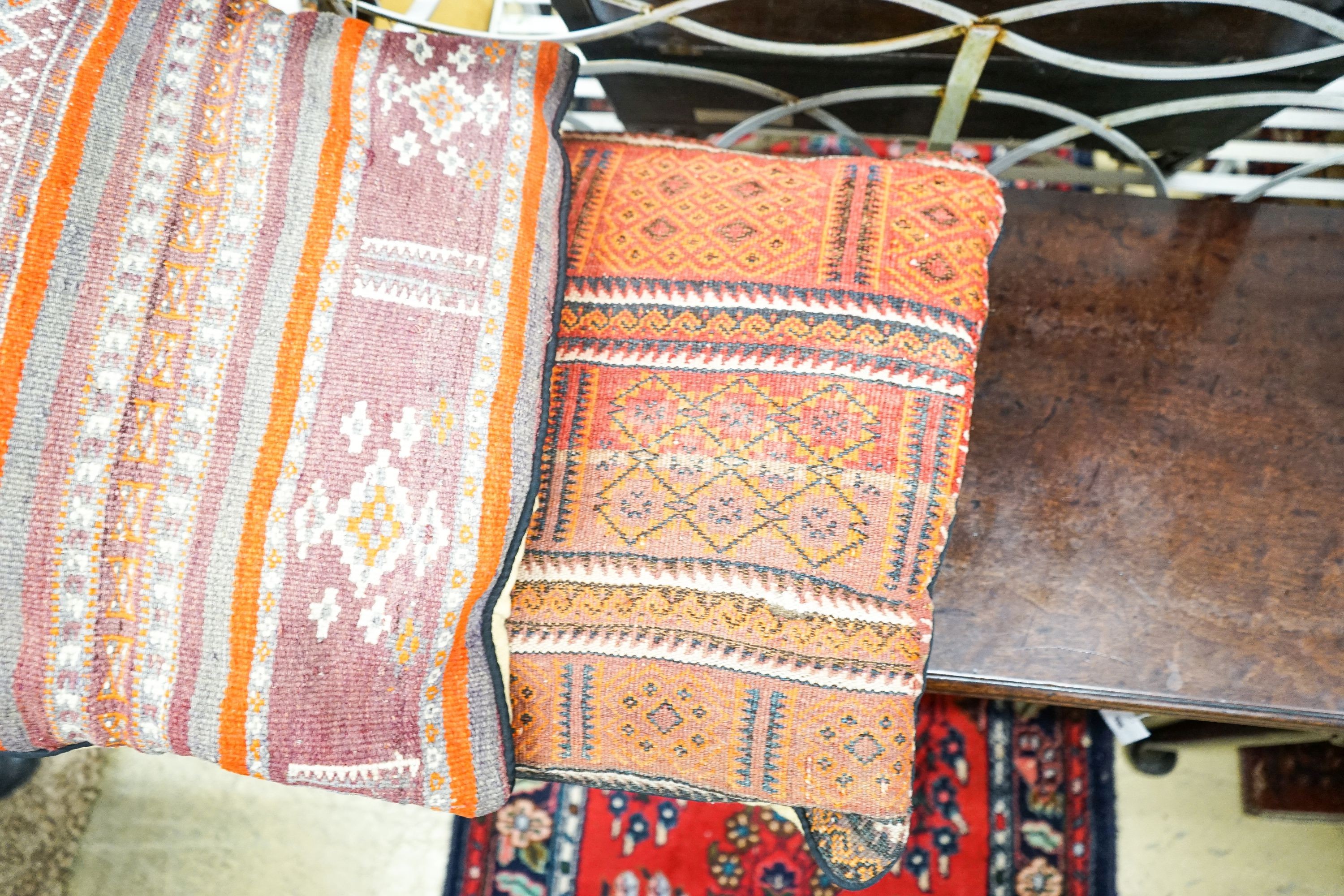 Seven assorted North West Persian and Kelim cushions